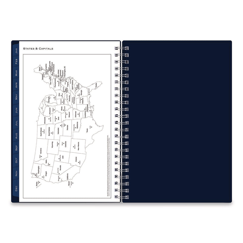 Blue Sky® Passages Weekly/Monthly Planner, 8 x 5, Navy Cover, 12-Month (Jan to Dec): 2026 (BLS148657) Each