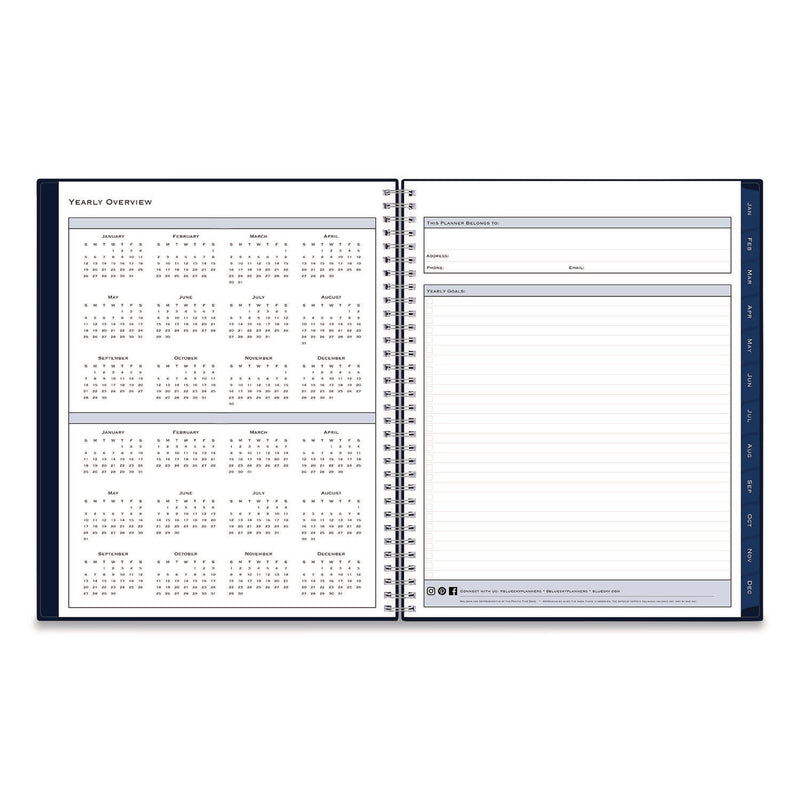 Blue Sky® Passages Weekly Appointment Book and Monthly Planner, 11 x 8.5, Navy Cover, 12-Month (Jan to Dec): 2026 (BLS148658) Each