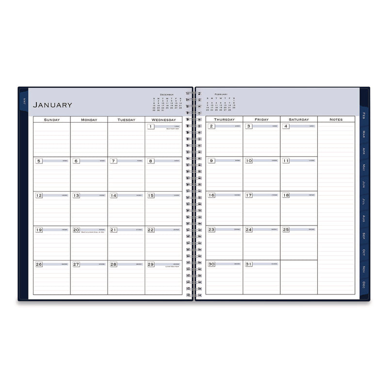 Blue Sky® Passages Weekly/Monthly Planner, 11 x 8.5, Navy Cover, 12-Month (Jan to Dec): 2026 (BLS148659) Each