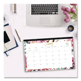 Blue Sky® Kelly Ventura Magenta Bloom Desk Pad Calendar, 17 x 11, Floral Artwork, White/Multicolor Sheets, 12-Month (Jan to Dec): 2026 (BLS149057) Each