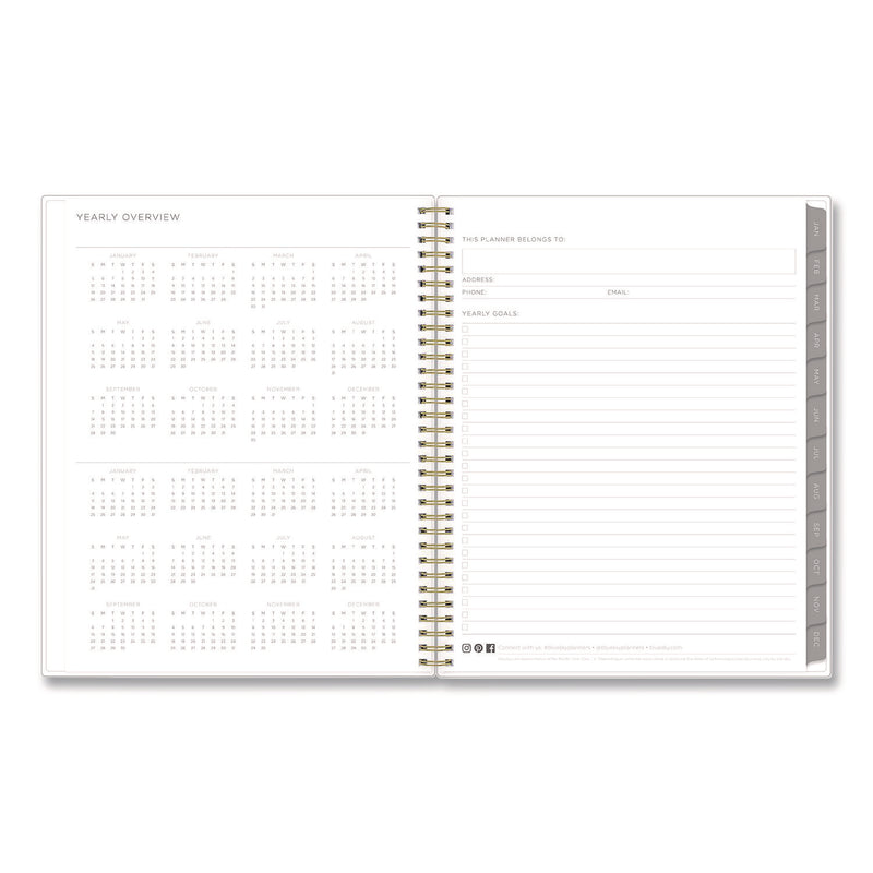 Blue Sky® Mimosa Weekly/Monthly Planner, 11 x 8.5, Floral Artwork, Yellow/Green/White Cover, 12-Month (Jan to Dec): 2026 (BLS149059) Each