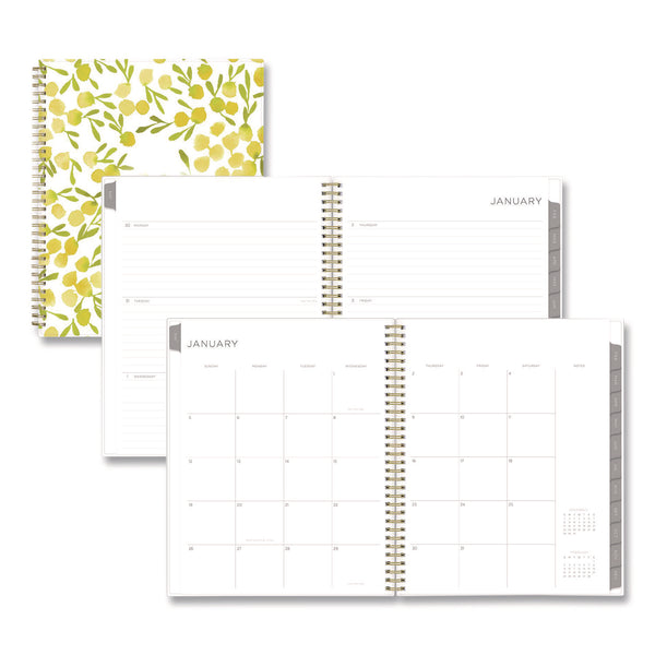 Blue Sky® Mimosa Weekly/Monthly Planner, 11 x 8.5, Floral Artwork, Yellow/Green/White Cover, 12-Month (Jan to Dec): 2026 (BLS149059) Each