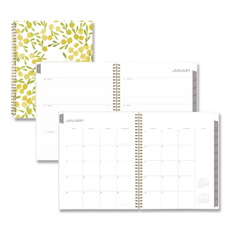 Blue Sky® Mimosa Weekly/Monthly Planner, 11 x 8.5, Floral Artwork, Yellow/Green/White Cover, 12-Month (Jan to Dec): 2026 (BLS149059) Each