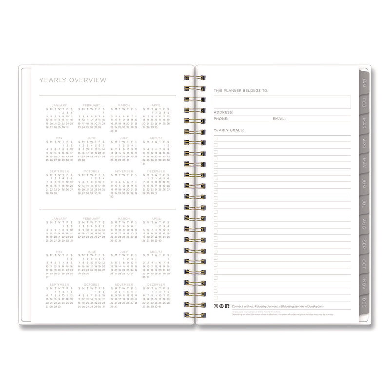 Blue Sky® Mimosa Weekly/Monthly Planner, 8 x 5, Lemon Artwork, Yellow/Green/White Cover, 12-Month (Jan to Dec): 2026 (BLS149061) Each