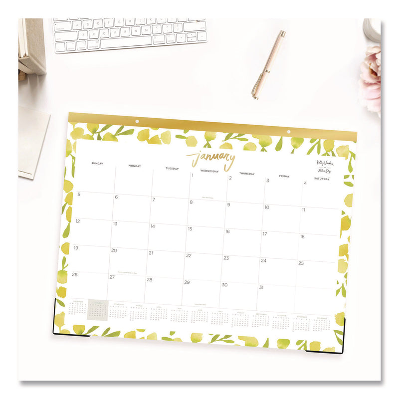 Blue Sky® Mimosa Monthly Desk Pad Calendar, 22 x 17, Lemon Artwork, White/Yellow/Green Sheets, 12-Month (Jan to Dec): 2026 (BLS149063) Each