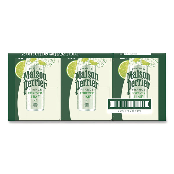 Nestlé® Maison Perrier Sparkling Water,11.15 oz Can, Lime, 8 Cans/Box (PRR85129) Box of 8