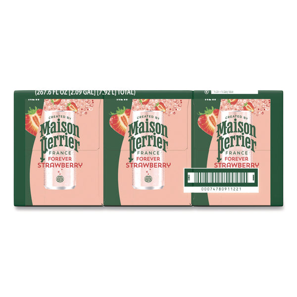 Nestlé® Maison Perrier Sparkling Water, 11.15 oz Can, Strawberry, 8 Cans/Box (PRR91122) Box of 8