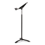 NPS® Melody Music Stand, 20.5" Wide, 24" to 46" Shelf Height, Black (NPS82MS) Each