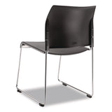 NPS® 8800 Series Cafetorium Plastic Stack Chair, Supports Up to 500 lb, 18" Seat Height, Charcoal Seat/Back, Chrome Base, 4/Pack (NPS882011204) Each