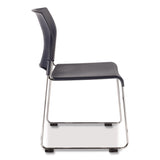 NPS® 8800 Series Cafetorium Plastic Stack Chair, Supports Up to 500 lb, 18" Seat Height, Blue Seat/Back, Chrome Base, 4/Pack (NPS880411044) Each