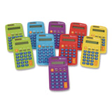 Learning Resources® Rainbow Calculators and Storage Chart, 8-Digit, LCD, 30 Calculators (LRNLER0009) Each