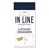 Carolina Pad® Silver Lining Glossy 3-Hole Punched 6-Pocket Folder, 11 x 8.5, Assorted (CPP93002) Each