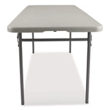 NPS® Comfort Max Fold-in-Half Table, Rectangular, 60w x 30d x 29.25h, Speckled Gray Top, Gray Base/Legs (NPSCMFIH3060) Each