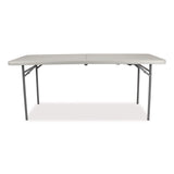 NPS® Comfort Max Fold-in-Half Table, Rectangular, 96w x 30d x 29.25h, Speckled Gray Top, Gray Base/Legs (NPSCMFIH3096) Each