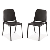 NPS® 8200 Series Melody Music Chair, Supports Up to 300 lbs, 17.5" Seat Height, Black Seat, Black Back, Black Base, 2/Pack (NPS82102) Each