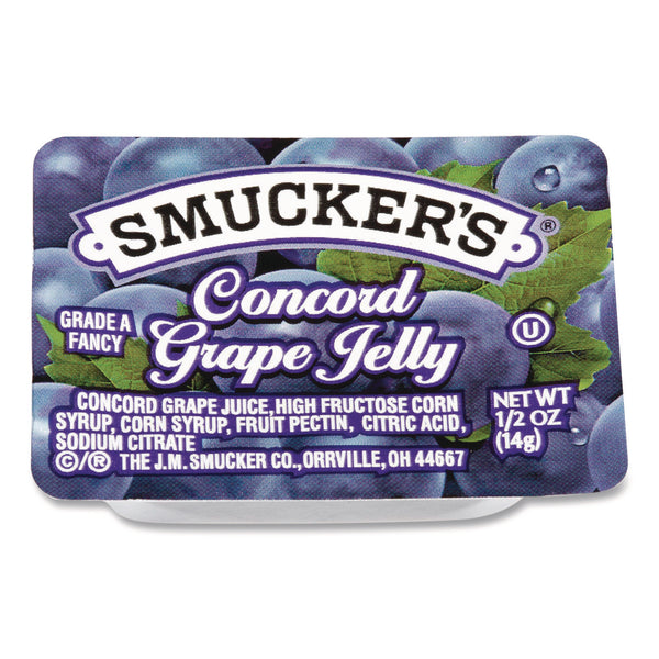 Smucker's® Jelly/Jam Plastic Portion Control Cups, Grape, 0.5 oz Cup, 200/Carton (SMU00764) Case of 200