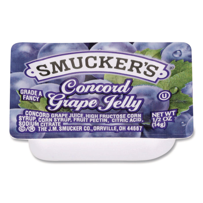 Smucker's® Jelly/Jam Plastic Portion Control Cups, Grape, 0.5 oz Cup, 200/Carton (SMU00764) Case of 200