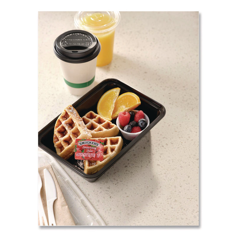 Smucker's® Jelly/Jam Plastic Portion Control Cups, Strawberry, 0.5 oz Cup, 200/Carton (SMU00767) Case of 200