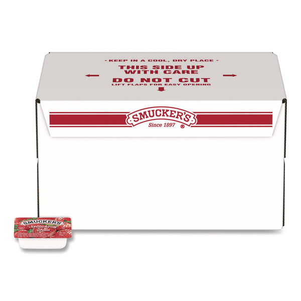 Smucker's® Jelly/Jam Plastic Portion Control Cups, Strawberry, 0.5 oz Cup, 200/Carton (SMU00767) Case of 200