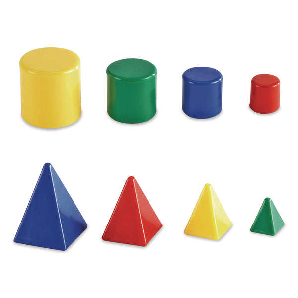 Learning Resources® Mini GeoSolids, Grades K to 5, 32 Pieces (LRNLER0913) Each