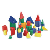 Learning Resources® Mini GeoSolids, Grades K to 5, 32 Pieces (LRNLER0913) Each