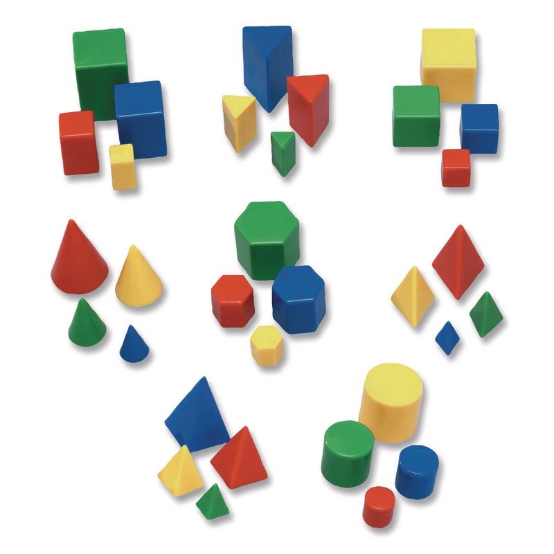 Learning Resources® Mini GeoSolids, Grades K to 5, 32 Pieces (LRNLER0913) Each