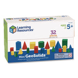 Learning Resources® Mini GeoSolids, Grades K to 5, 32 Pieces (LRNLER0913) Each