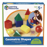 Learning Resources® Large Geometric Shapes, Grades K to 5, 10 Pieces (LRNLER0922) Each