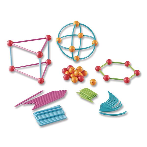 Learning Resources® Geometric Shapes Building Set, Grades K to 5, 170 Pieces (LRNLER1776) Each