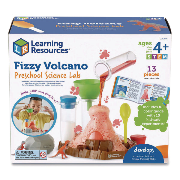 Learning Resources® Fizzy Volcano Preschool Science Lab, Grades Pre-K to 2, 13 Pieces (LRNLER2895) Each