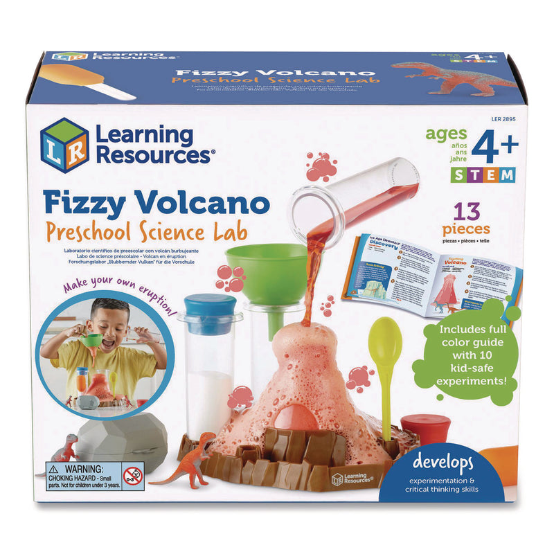 Learning Resources® Fizzy Volcano Preschool Science Lab, Grades Pre-K to 2, 13 Pieces (LRNLER2895) Each