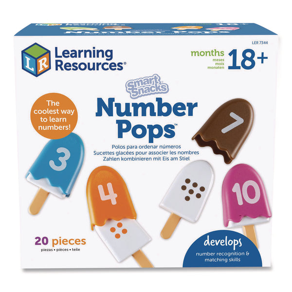 Learning Resources® Smart Snacks Number Pops, Pre-K, 20 Pieces (LRNLER7344) Each