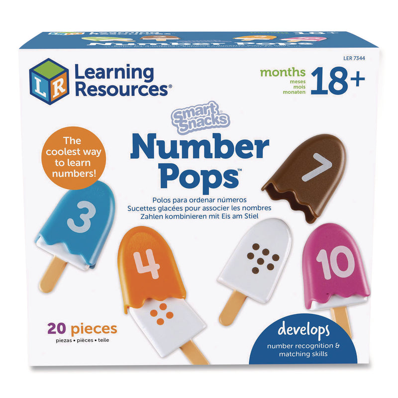 Learning Resources® Smart Snacks Number Pops, Pre-K, 20 Pieces (LRNLER7344) Each