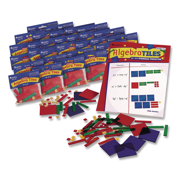 Learning Resources® Algebra Tiles Class Set, Grades 7 to 9, 32 Pieces/Set, 30 Sets (LRNLER7547) Each