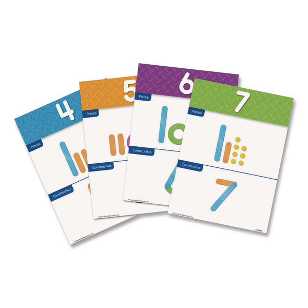 Learning Resources® Number Construction Activity Set, Pre-K to K, 50 Pieces (LRNLER8550) Each