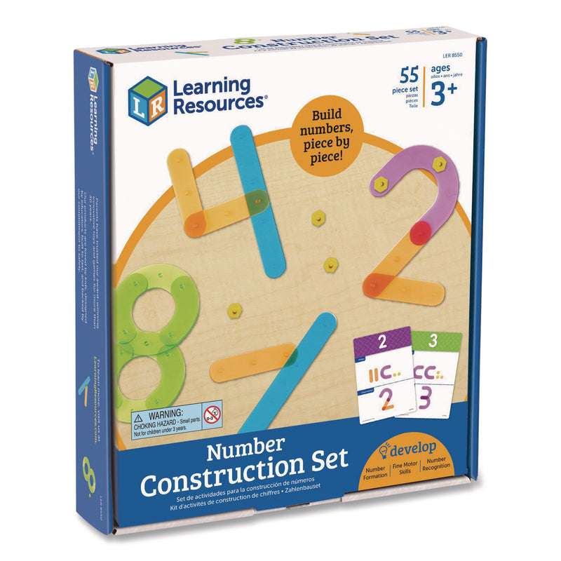 Learning Resources® Number Construction Activity Set, Pre-K to K, 50 Pieces (LRNLER8550) Each