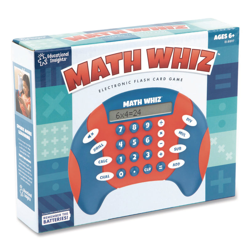 Educational Insights® Math Whiz, Three Game Modes, Four Subjects: Addition, Subtraction, Multiplication and Division, Grades 1 to 5 (EII8897) Each