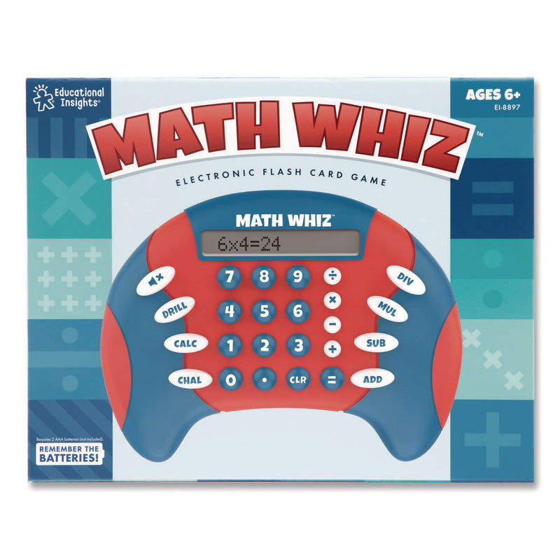 Educational Insights® Math Whiz, Three Game Modes, Four Subjects: Addition, Subtraction, Multiplication and Division, Grades 1 to 5 (EII8897) Each