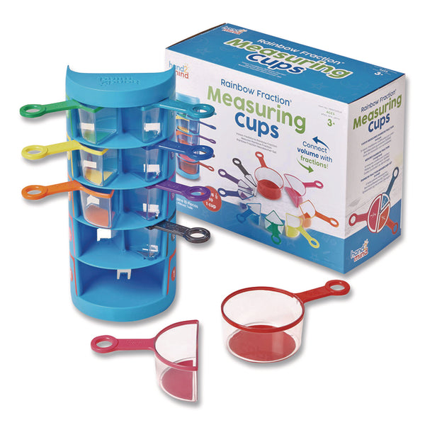 hand2mind® Rainbow Fraction Measuring Cups, Pre-K to K, 9 Pieces (HDM93399) Each