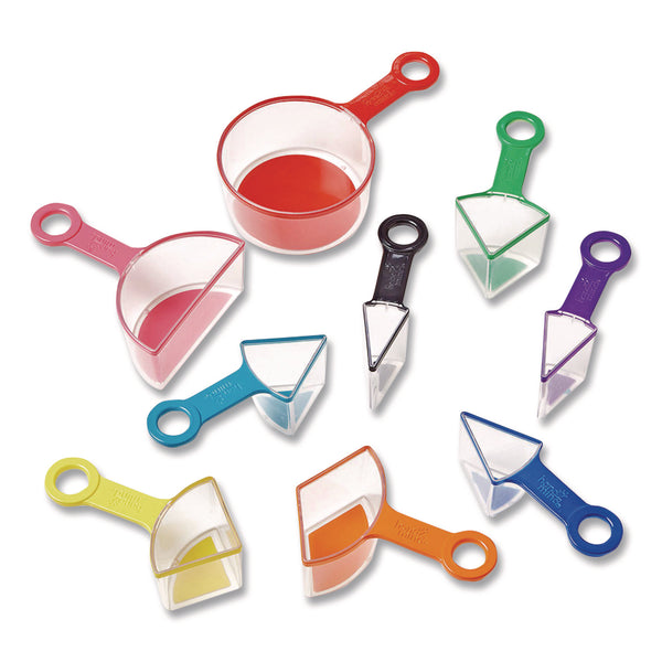 hand2mind® Rainbow Fraction Measuring Cups, Pre-K to K, 9 Pieces (HDM93399) Each