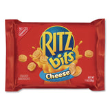 Nabisco Ritz Bits, Cheese, 1 oz Pouch, 12/Pack (RTZGEN00091) Pack of 12
