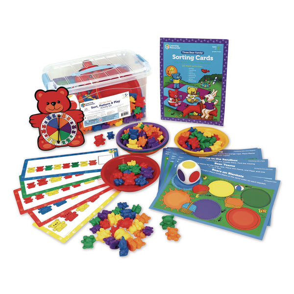 Learning Resources® Three Bear Family Sorting Activity Set, Pre-K to K, 133 Pieces (LRNLER0757) Each