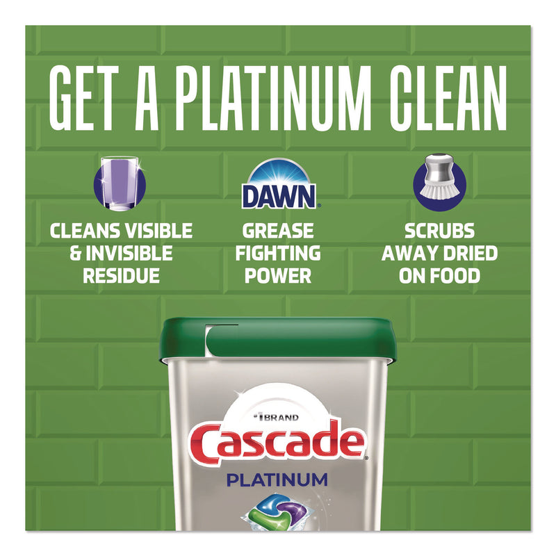 Cascade® Platinum ActionPacs, Fresh Scent, 14 oz Pack, 26 Pods/Pack, 4 Packs/Carton (PGC15536) Case of 4