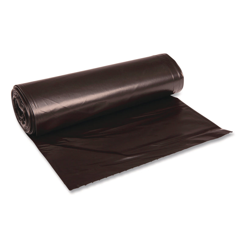 Heritage Reprocessed Resin Can Liners, 60 gal, 1.2 mil, 38 x 58, Black, 50 Rolls/Carton (BWK519E) Case of 50