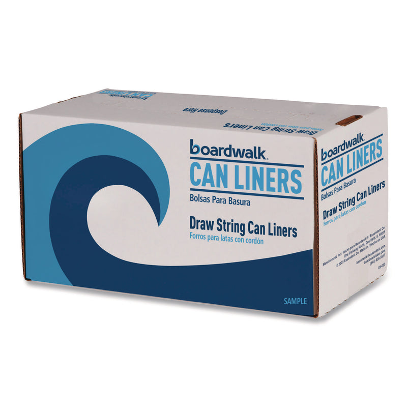 Heritage Reprocessed Resin Can Liners, 60 gal, 1.2 mil, 38 x 58, Black, 50 Rolls/Carton (BWK519E) Case of 50