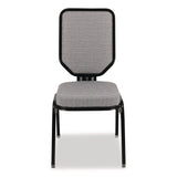 NPS® Flex-Back Banquet Chair, Supports Up to 500 lbs, 18.6" Seat Height, Morticia Lithium Seat/Back, Black Base, 2/Pack (NPS9682BG2) Each