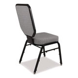 NPS® Flex-Back Banquet Chair, Supports Up to 500 lbs, 18.6" Seat Height, Morticia Lithium Seat/Back, Black Base, 2/Pack (NPS9682BG2) Each