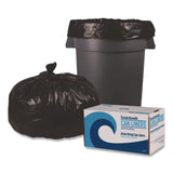 Heritage Reprocessed Resin Can Liners, 60 gal, 1.2 mil, 38 x 58, Black, 50 Rolls/Carton (BWK519E) Case of 50