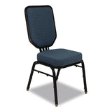 NPS® Flex-Back Banquet Chair, Supports Up to 500 lbs, 18.6" Seat Height, Morticia Blue Lagoon Seat/Back, Black Base, 2/Pack (NPS9684BG2) Each