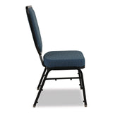 NPS® Flex-Back Banquet Chair, Supports Up to 500 lbs, 18.6" Seat Height, Morticia Blue Lagoon Seat/Back, Black Base, 2/Pack (NPS9684BG2) Each